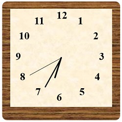 analog and digital clock in excel
